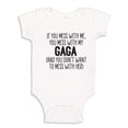 thumbnail image 1 of Don't Mess With My Gaga Baby Bodysuit One Piece 24 mo White, 1 of 3