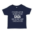 thumbnail image 1 of Don't Mess With My Gaga Toddler T-Shirt 2T Navy Blue, 1 of 3
