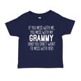 thumbnail image 1 of Don't Mess With My Grammy Toddler T-Shirt 4T Navy Blue, 1 of 3
