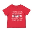 thumbnail image 1 of Don't Mess With My Gramps Toddler T-Shirt 3T Red, 1 of 3