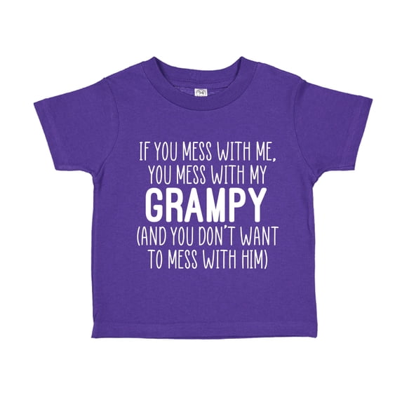 Don't Mess With My Grampy Toddler T-Shirt 2T Purple