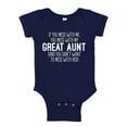 thumbnail image 1 of Don't Mess With My Great Aunt Baby Bodysuit One Piece 18 mo Navy Blue, 1 of 3