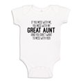 thumbnail image 1 of Don't Mess With My Great Aunt Baby Bodysuit One Piece 6 mo White, 1 of 3