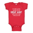 thumbnail image 1 of Don't Mess With My Great Aunt Baby Bodysuit One Piece NB Red, 1 of 3