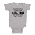 thumbnail image 1 of Don't Mess With My Great Mimi Baby Bodysuit One Piece NB Athletic Heather, 1 of 3