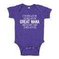 thumbnail image 1 of Don't Mess With My Great Nana Baby Bodysuit One Piece 24 mo Purple, 1 of 3