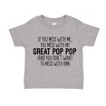 thumbnail image 1 of Don't Mess With My Great Pop Pop Toddler T-Shirt 2T Athletic Heather, 1 of 3