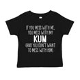 thumbnail image 1 of Don't Mess With My Kum Toddler T-Shirt 3T Black, 1 of 3