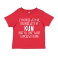 thumbnail image 1 of Don't Mess With My Kum Toddler T-Shirt 3T Red, 1 of 3