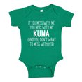 thumbnail image 1 of Don't Mess With My Kuma Baby Bodysuit One Piece 18 mo Kelly Green, 1 of 3
