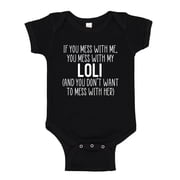 Don't Mess With My Loli Baby Bodysuit One Piece NB Black