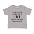 thumbnail image 1 of Don't Mess With My Loli Toddler T-Shirt 2T Athletic Heather, 1 of 3