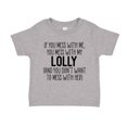 thumbnail image 1 of Don't Mess With My Lolly Toddler T-Shirt 2T Athletic Heather, 1 of 3