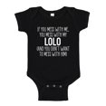 thumbnail image 1 of Don't Mess With My Lolo Baby Bodysuit One Piece 24 mo Black, 1 of 3