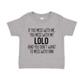 thumbnail image 1 of Don't Mess With My Lolo Toddler T-Shirt 2T Athletic Heather, 1 of 3