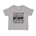 thumbnail image 1 of Don't Mess With My Meemaw Toddler T-Shirt 2T Athletic Heather, 1 of 3