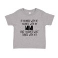 thumbnail image 1 of Don't Mess With My Mimi Toddler T-Shirt 2T Athletic Heather, 1 of 3