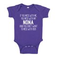 thumbnail image 1 of Don't Mess With My Nona Baby Bodysuit One Piece 18 mo Purple, 1 of 3