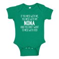 thumbnail image 1 of Don't Mess With My Nona Baby Bodysuit One Piece 6 mo Kelly Green, 1 of 3