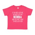 thumbnail image 1 of Don't Mess With My Nonna Toddler T-Shirt 3T Cyber Pink, 1 of 3
