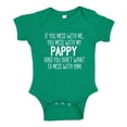 thumbnail image 1 of Don't Mess With My Pappy Baby Bodysuit One Piece 18 mo Kelly Green, 1 of 3