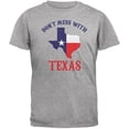 thumbnail image 1 of Don't Mess With Texas Heather Grey Adult T-Shirt - Large, 1 of 1
