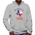 thumbnail image 1 of Don't Mess With Texas Mens Full Zip Hoodie Heather MD, 1 of 1