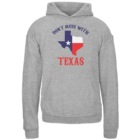 Don't Mess With Texas Youth Hoodie Storm Grey YLG