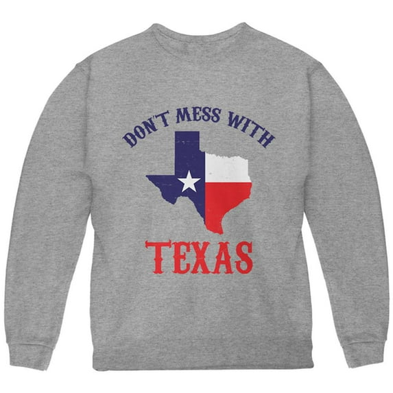 Don't Mess With Texas Youth Sweatshirt Storm Grey YMD