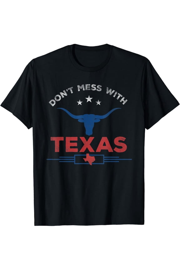 Don't Mess With Vintage Texas Longhorn Funny Vintage T-Shirt