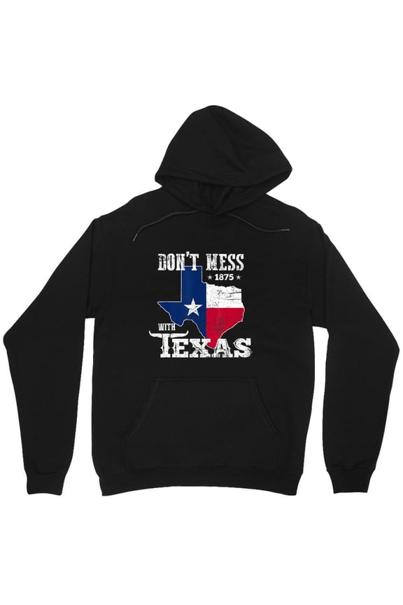 Don't Mess With Vintage Texas Longhorn Lone Star State Pride Graphic Retro M3656 Unisex Hoodie, Up to Size 5XL