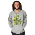 thumbnail image 1 of Don't Mess With the Mitten Michigan Zip Up Hoodie Men's Women's Brisco Brands X, 1 of 6