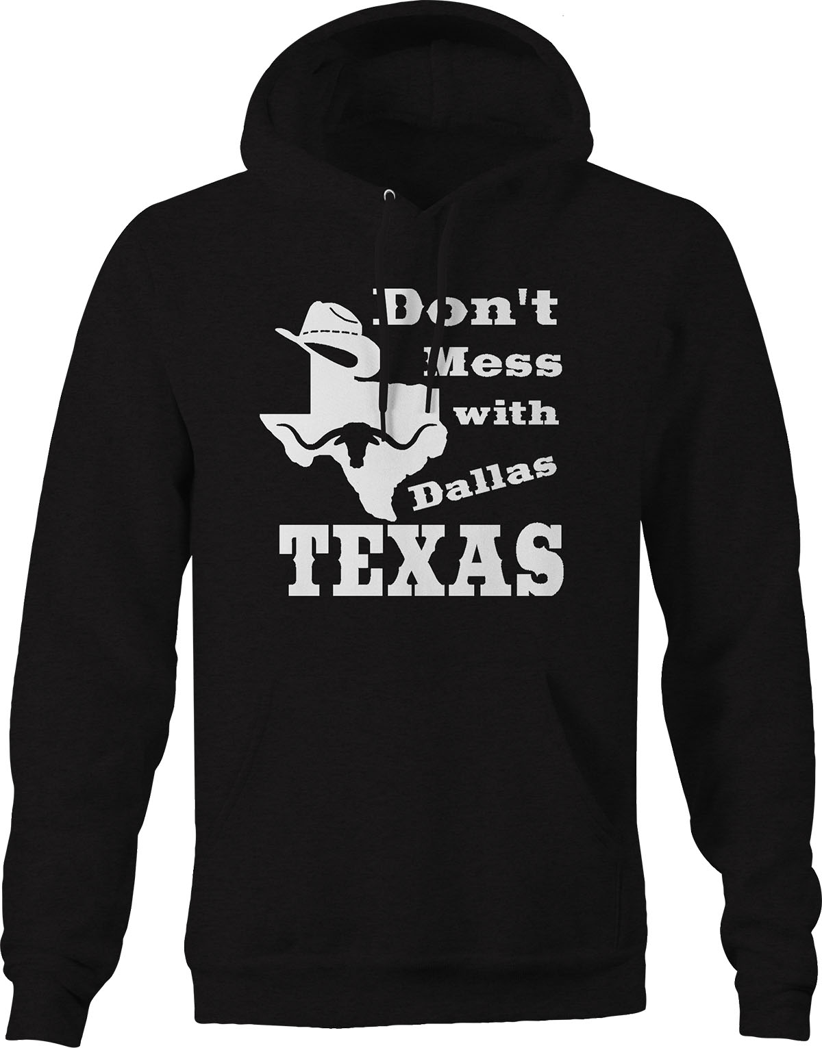 Don't Mess with Texas Cowboy Dallas Sweatshirt for Men Small Black - image 1 of 2
