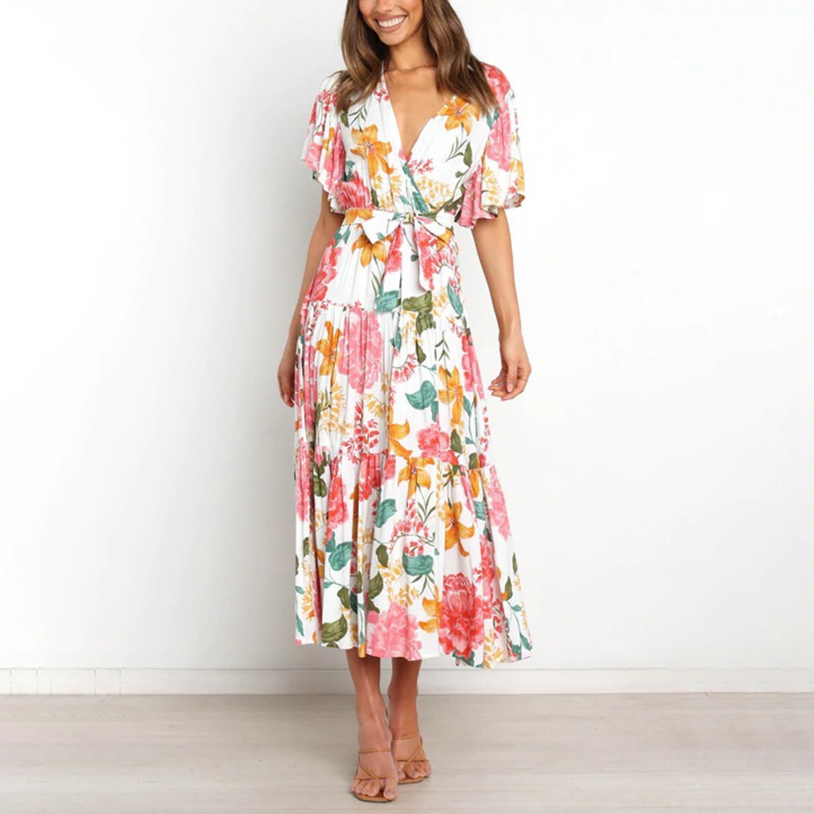 Don't Miss! Gomind Boho Summer Dress Women's Summer Casual Printed ...