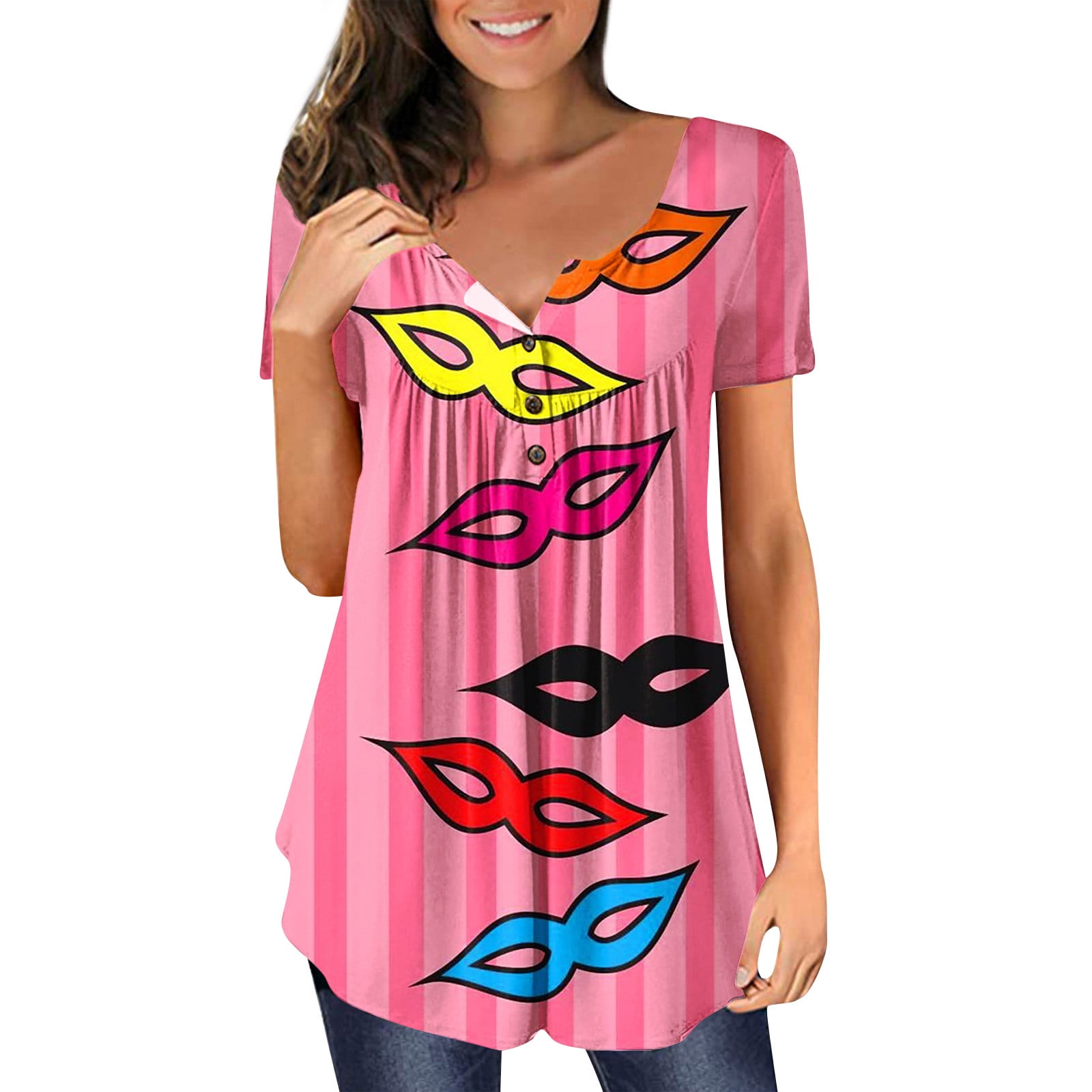 ladies mardi gras blouses