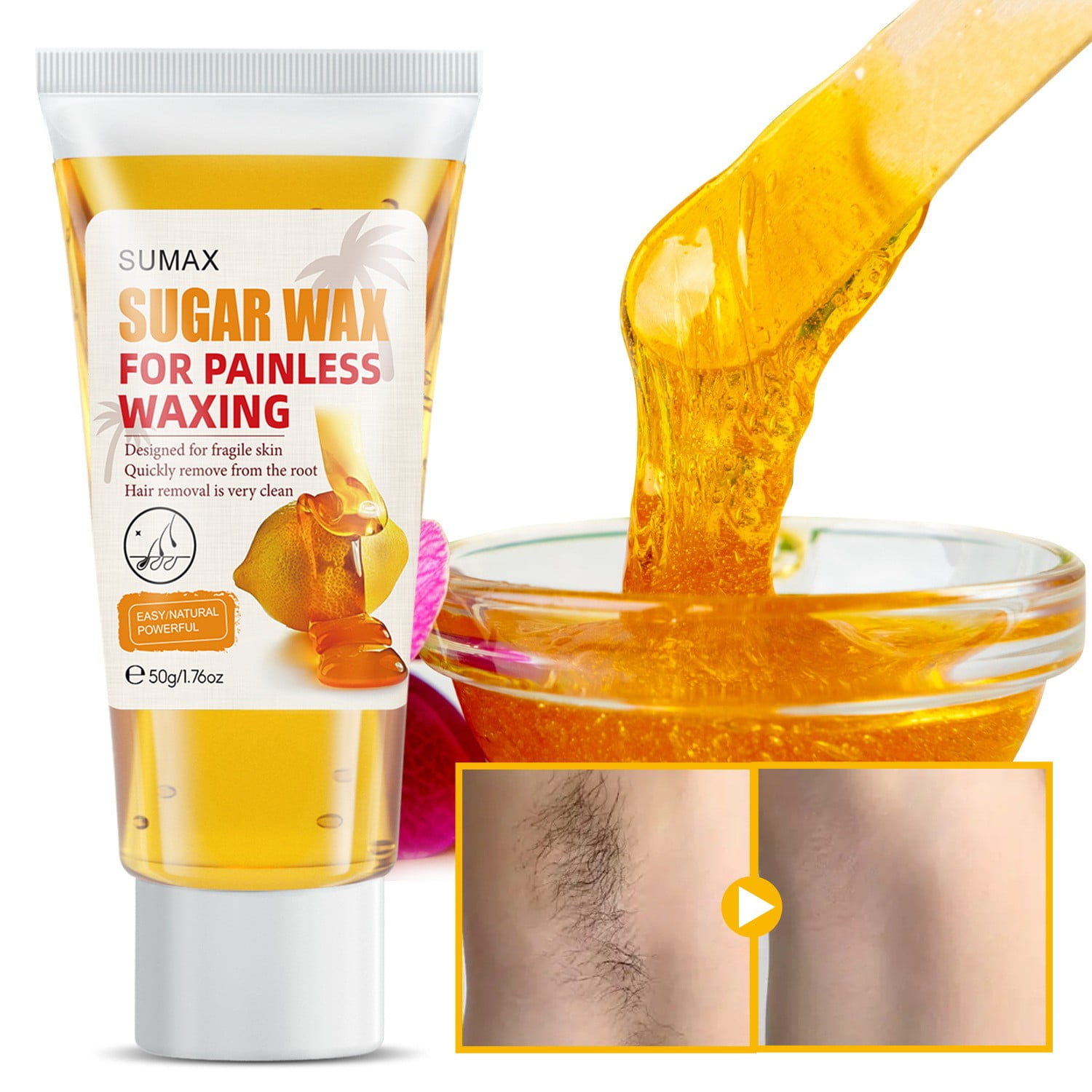 Don't Miss! Gomind Sugar Wax Hair Removal for Face Sugar Waxing Kit for