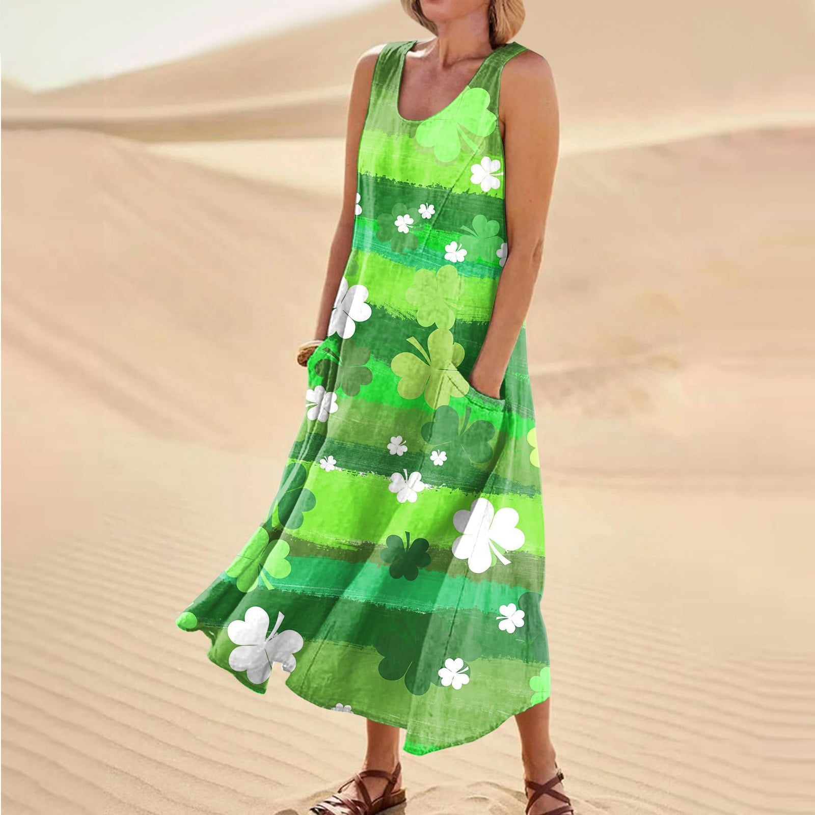 Don't Miss! Gomind Summer Dress Women's Summer O Neck Sleeveless ...
