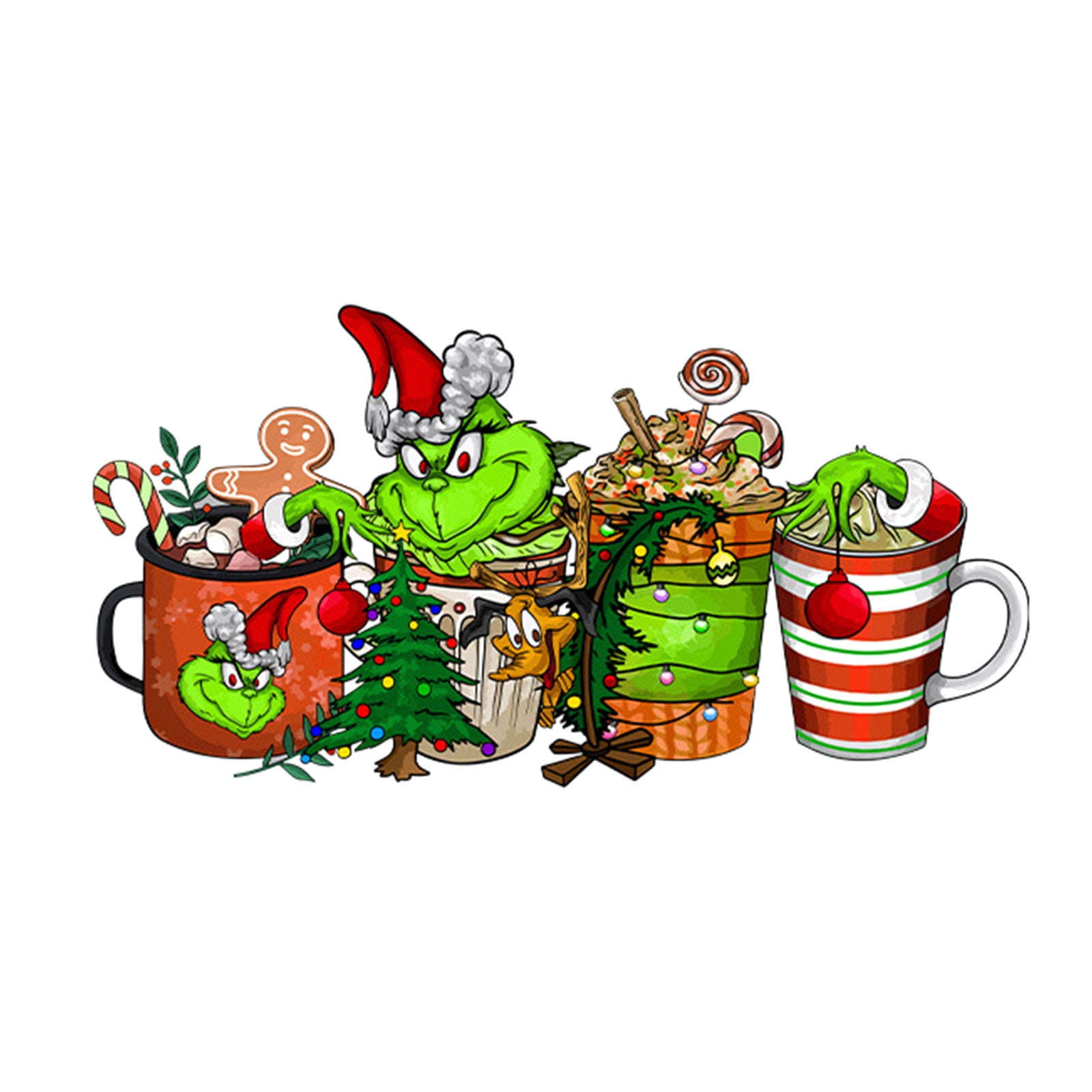 Don't Miss Out!,Christmas Ornaments,Grinch Decor,Iron On Transfer Heat  Transfer Design Sticker Iron On Vinyl Patches Iron On Transfer Paper For  Clothing Hat Pillow Backpack DIY Craft Supplies 