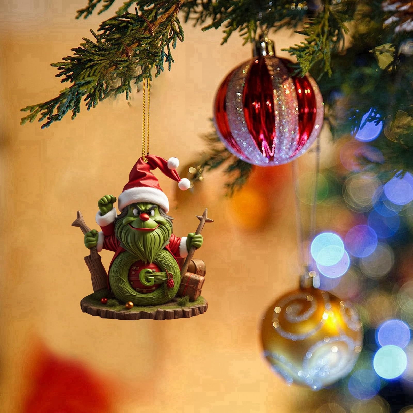 Don't Miss Out!,Christmas Decorations Indoor,Grinch Decor,Christmas