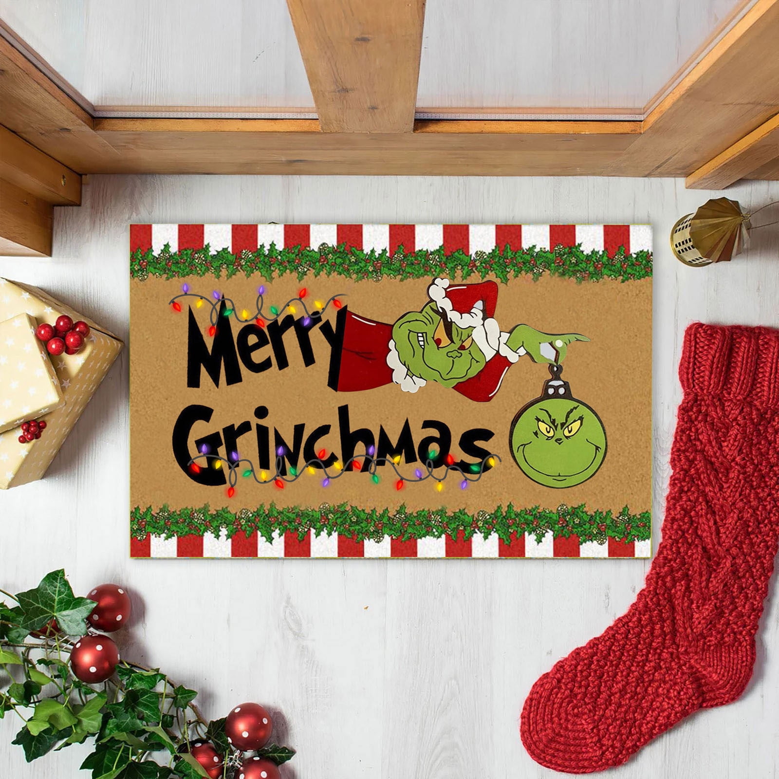 Don't Miss Out!,Christmas Decorations Indoor,Grinch Ornaments,Stole Christmas Resin Pendant Christmas Tree Decoration, 1PC Christmas Decoration How The Stole Christmas With Present Christmas Ornament