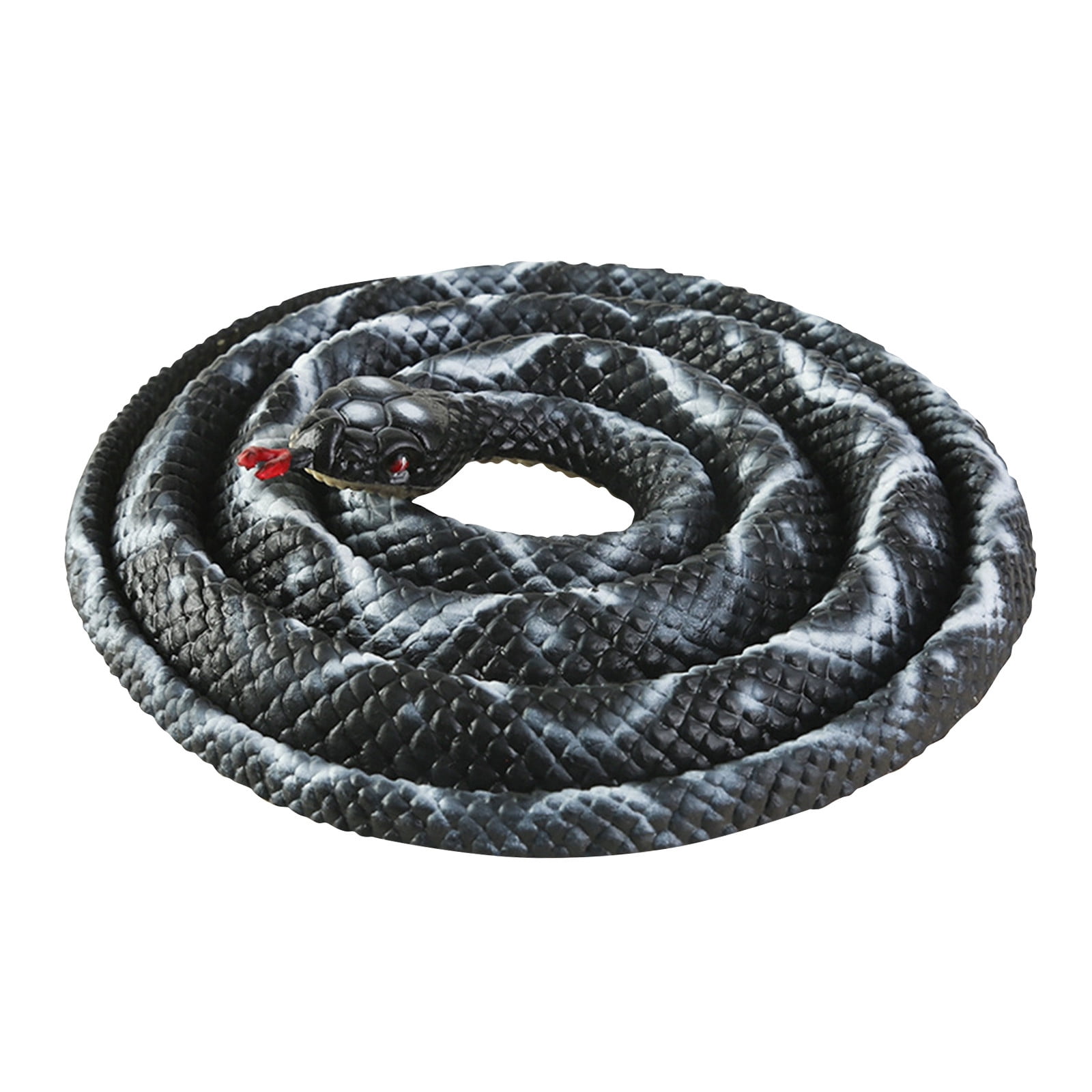 Don't Miss Out Fake Snake, Realistic Rubber Snake with Rope Clip, Snake