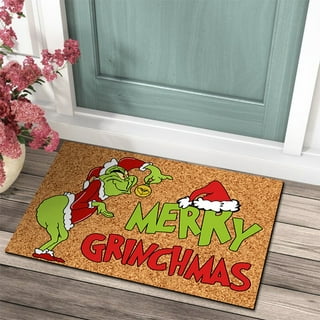 Gertmenian & Sons The Grinch Welcome and Merry Grinchmas 20 in. x 34 in  Coir Door Mat (2-Pack) 19594 - The Home Depot