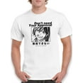 thumbnail image 1 of Don't Need Approval Manga Girl T-Shirt Men -Image by Shutterstock, Male 5X-Large, 1 of 4