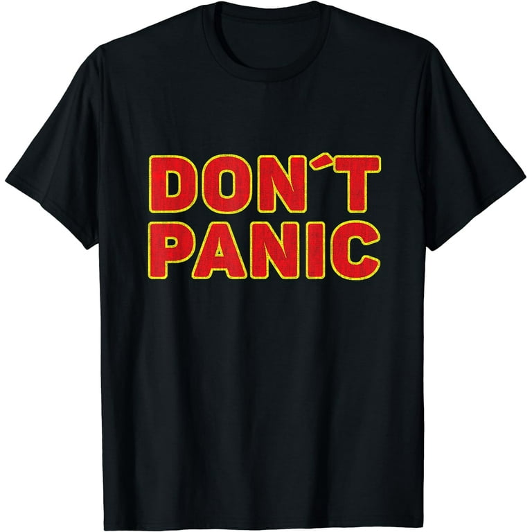 Don't Panic Vintage Distressed Shirt Don't Panic Vintage Distressed Shirt