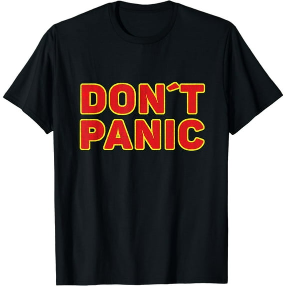 Don't Panic Vintage Distressed sarcastic panicking design T-Shirt