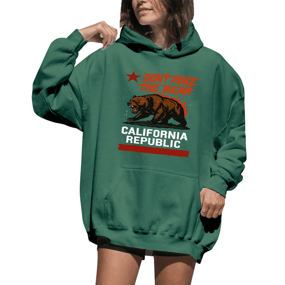 Don't Poke The Bear Hoodie Don't Poke The Bear California Republic Sweatshirt Graphic Hoodies For Women