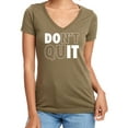 thumbnail image 1 of Don't Quit / Do It Womens V-Neck T-Shirt, 1 of 2