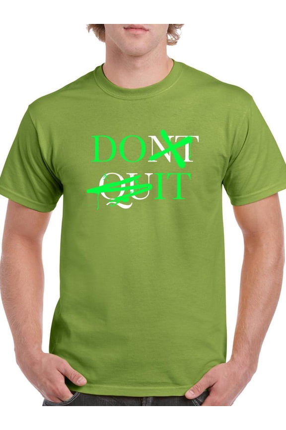 Don't Quit Neon Graffiti T-Shirt Men -Image by Shutterstock, Male Large
