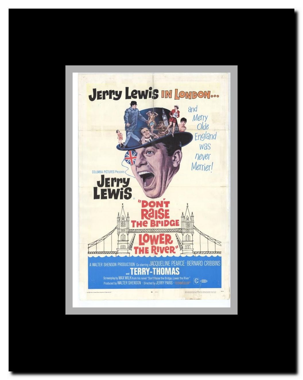 Don't Raise the Bridge Lower the River Framed Movie Poster