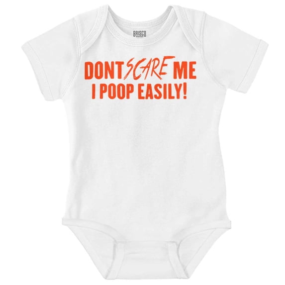 Don't Scare Me Funny Halloween Humor Romper Boys or Girls Infant Baby Brisco Brands 18M